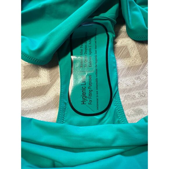 Spanx Bikini Bottom Women’s Size 2X Mystic Green High Waist Swimwear NWT - Picture 5 of 5